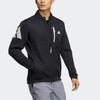 Adidas Essentials Hybrid Jacket With Embroidered Logo And Zip Closure Men Outerwear Black HG8295
