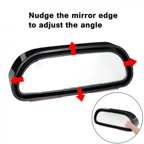 360 Stick on Rear View Auxiliary Blind Spot Mirror Wide Angle Car Parking Side