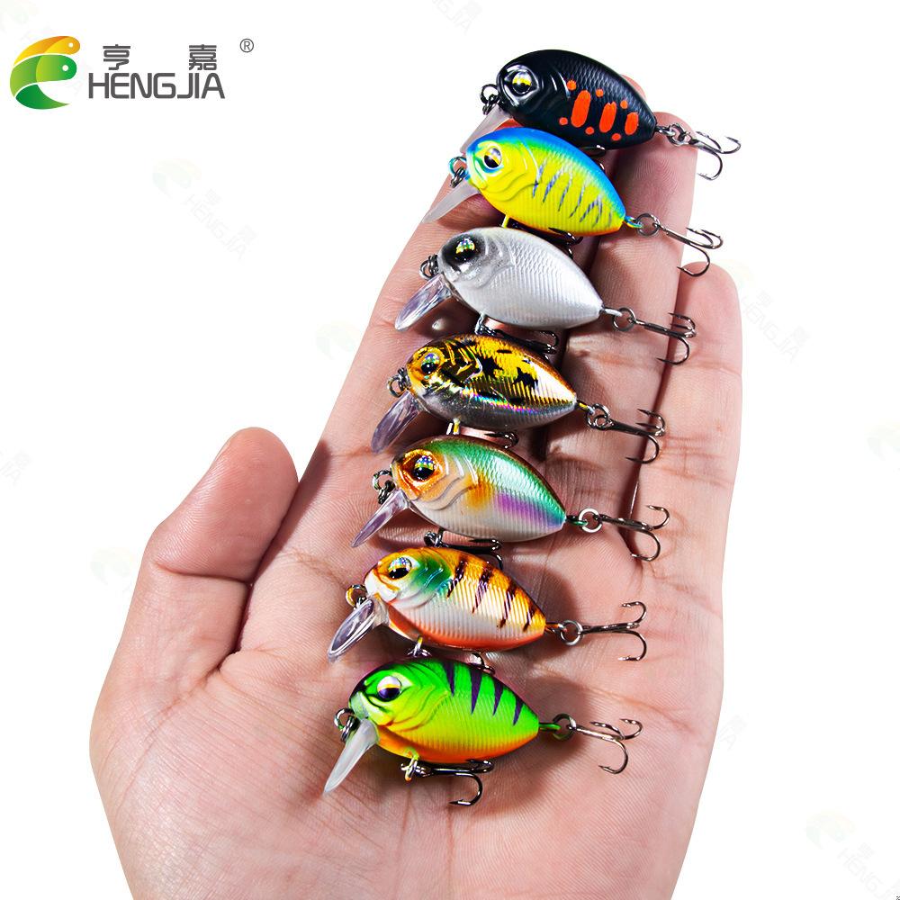 12No.3.8CM3.8GFloating Rock Small Fat Lure Bait Bionic Fake Bait Universal for Freshwater and Saltwater Bass and Mandarin Fish
