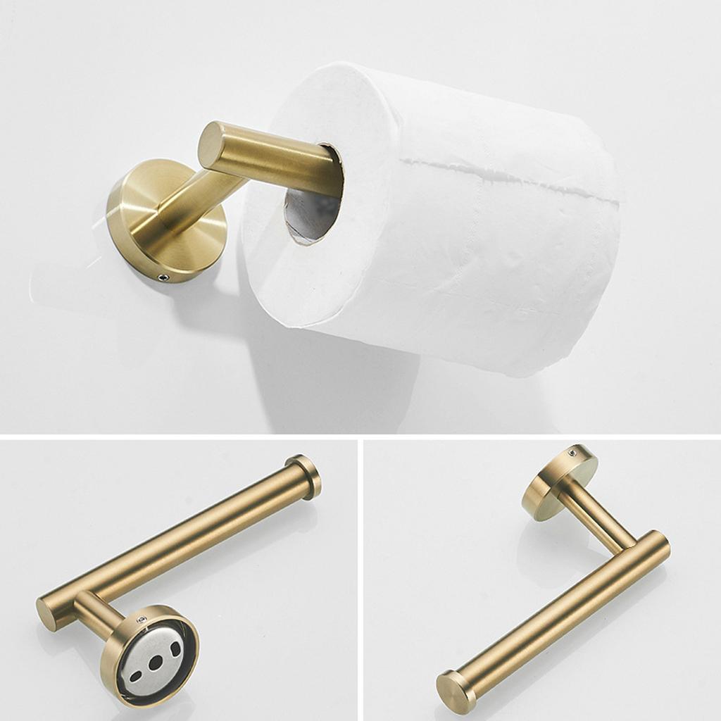 Bathroom Accessories Towel Rack Shelf Hardware Set Modern Stainless Steel Towel Robe Hook Toilet