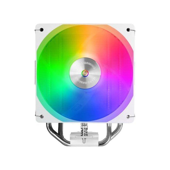Mars Gaming Mcpu-x4argb Dissipador Cpu 220w Tdp 4x Heatpipes Hct Ventilador Pwm Argb 120mm Branco