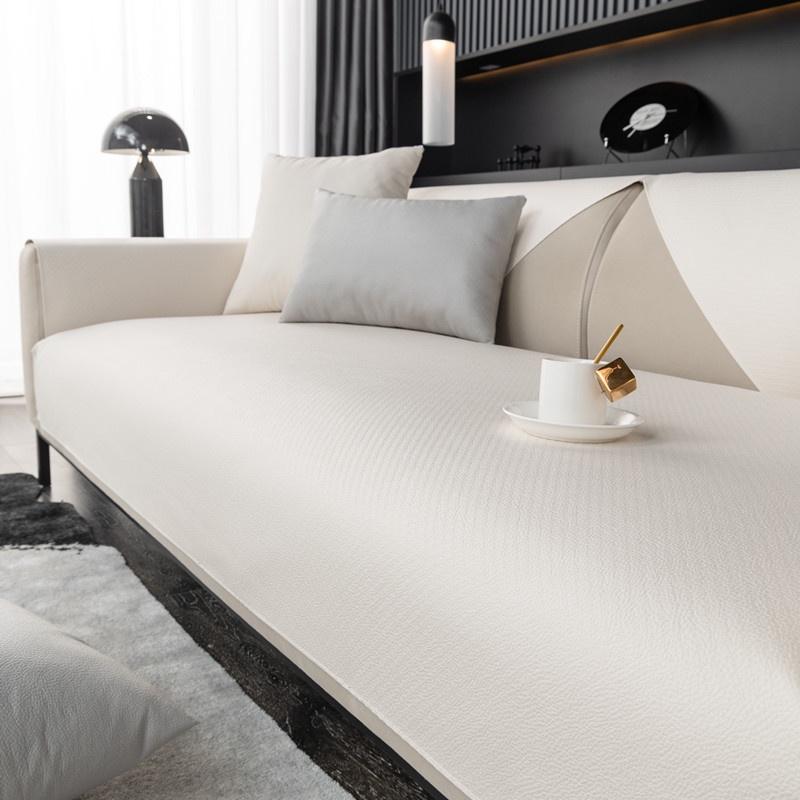 Waterproof polyester Urine Proof Pet Non Stick Fur Sofa Mat Four Seasons Seat Cushion Removable Solid Color Protector Cover