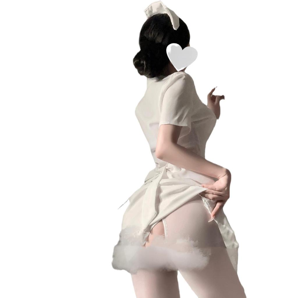 Sexy Nurse Cosplay Lingerie Set: Pure Desire, Hot Maid, Nightclub Sleepwear