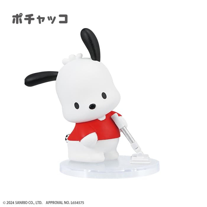 LEC Sanrio Characters x Ganbare Osouji Figure Complete Set of 12 Types Melamine My and others Gekiochi-kun (with Sponge) Kitty, Melody, Cinnamoroll,