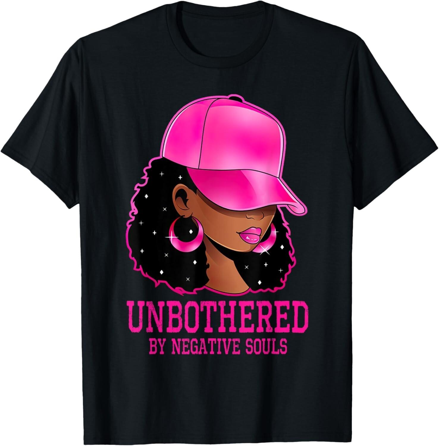 African American Afro Queen Sassy Black Woman Unbothered T-Shirt Mens Womens Tees Top 3XL