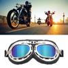 Windproof Retro Motorcycle Goggles Glasses Vintage Moto Classic Goggles for Pilot Style Steampunk ATV Bike Copper Helmet