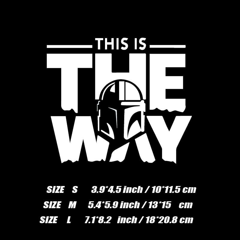 This Is The Way   Film Decalcreatieve Stickers Voor Fans Hoge Kwaliteit Voor Auto Vrachtwagens Motoren Laptops L