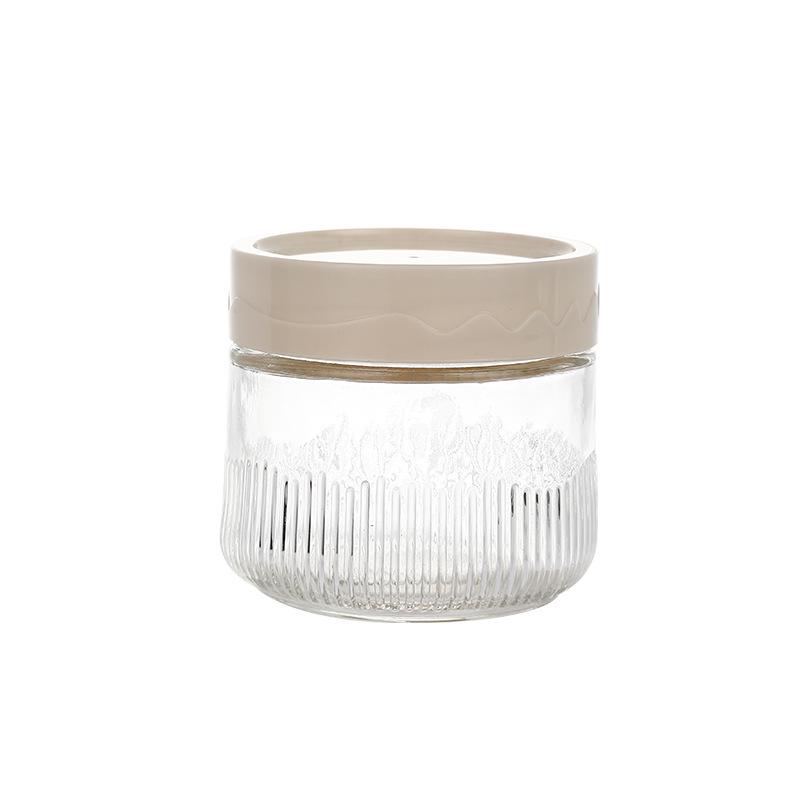 Sealed Glass Cereal Storage Jar for Kitchen