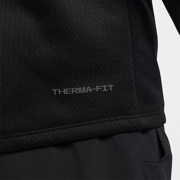 Nike Therma-Fit Element Crew Neck Logo Design Versatile Jacket Men Jacket Black FZ1116-010