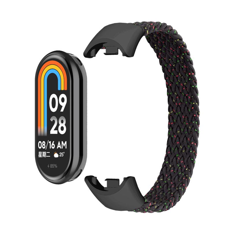Geflochtenes Solo-Loop für Xiaomi Mi Band 10 9 8 Armband Zubehör Elastische Nylon-Uhrenarmbänder Ersatz correa bracelet Miband 8 NFC