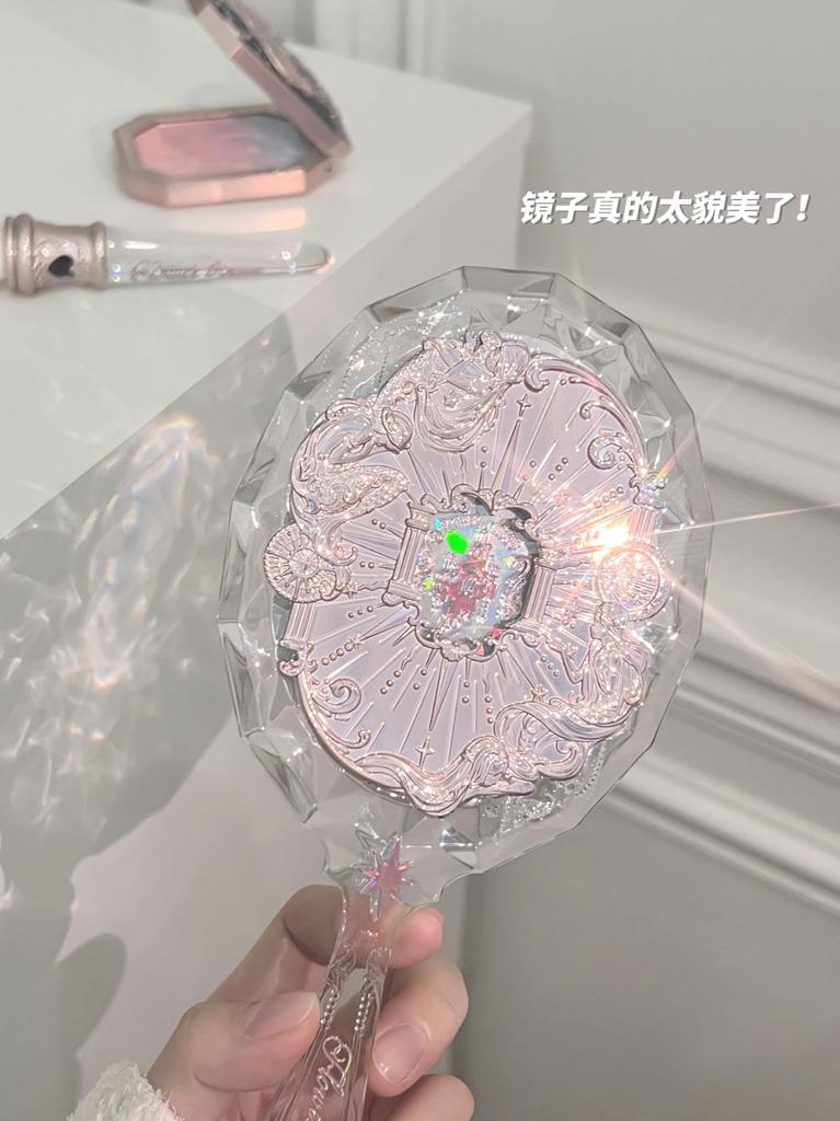Flower Knows Mirror Moonlight Mermaid THE SWEETIE BEAR Collectie Handspiegel Limited Wit Blauw Roze Feeën Spiegels