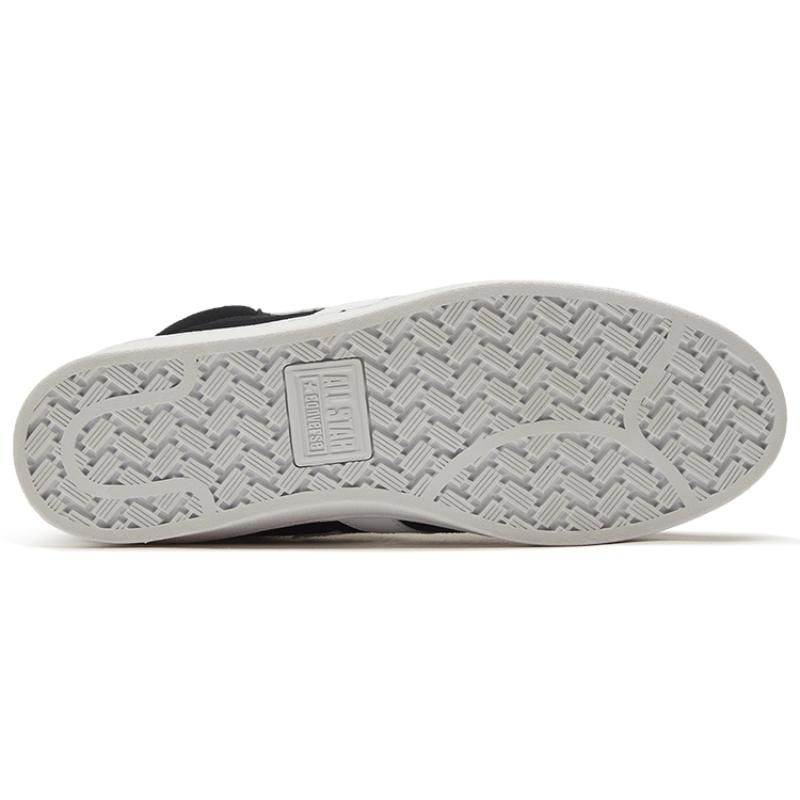 Converse Cons Pro Leather Classic Versatile Casual Non-slip Wear-resistant High-top Skate Shoes Unisex Pure Black