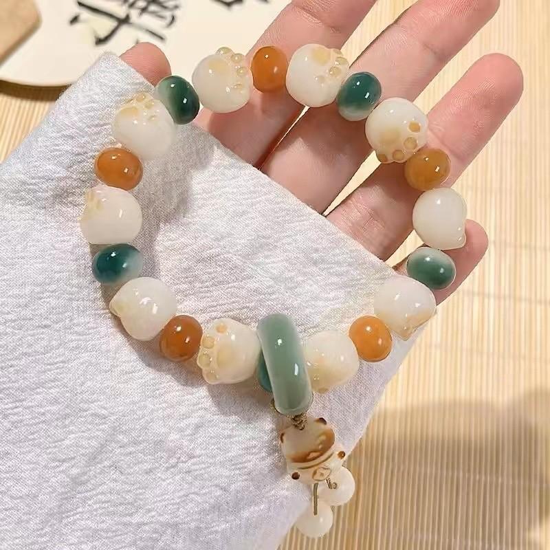 Handcrafted Unique Turquoise Alloy Bracelet Delightful Cute Style For Women