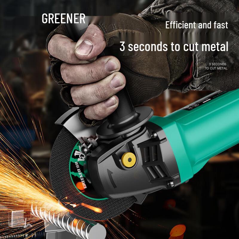 Green Forest 760W Angle Grinder & Accessories CN plug (adapter included)