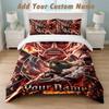 Bedding Set 1 Duvet Cover 2 Pillowcases Attack On Titan Print Soft Bed Linen Bedroom Decor
