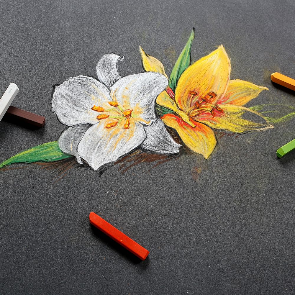 Clairefontaine Pastel Mat 6 12 for and Colored Pencils No. Block, 30x40cm, Sheets, 360g/m² Acid-Free, Acid-Free Paper, Pastels, Pencils, (CF96050)