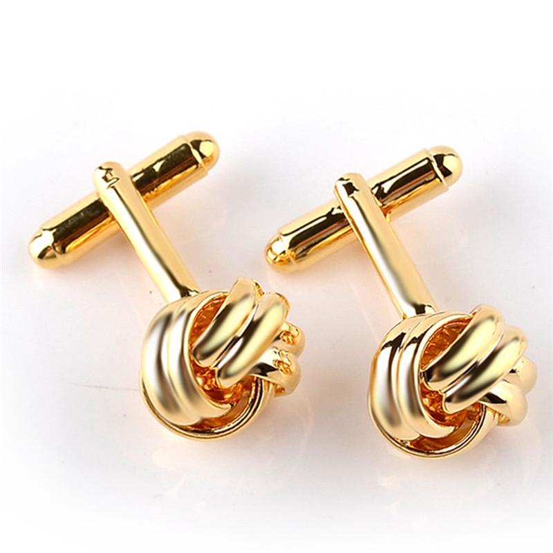 1Pair Men'S Suits Shirt Knot Twisted Cufflinks Wedding Business Cuff Links Gift