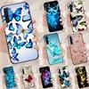 Luxury Blue Butterfly Butterflies Case For Oppo A40 A60 A80 A18 A38 A58 A78 A98 A16 A76 A96 A15 A17 A77 A74 A94 A54 A57S Cover