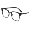Anti Blue Light Glasses for Men and Women Retro Half Frame Eyebrow Glasses Frame Classic Flat Lens