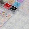 12Grids/Box Mixed Resin Bowknot Tie Ballet Ribbon Nail Charms 3D Colorful Kawaii Rhinestone Nail Art Decorations Diy Manicure