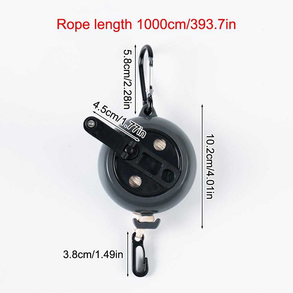 10M Retractable Clothesline Outdoor Travel Portable Clothes Drying Rack Windproof Washing Line For Camping Home Laundry Hanger