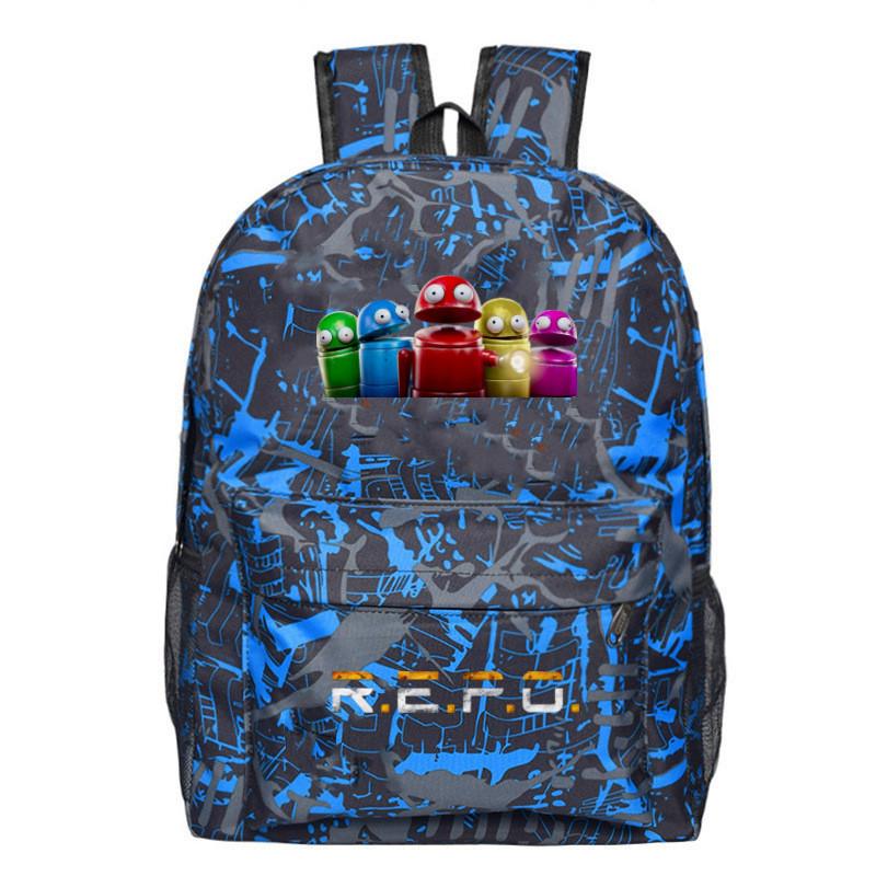 Repo Student Pattern Backpack Breathable Outdoor Use Schoolbag Gift Fashion