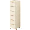 Drawer-Style Bedside Storage Cabinet, Thickened Plastic Gap Organizer, Bedroom Compact Organizer for Small Spaces Storage Unit