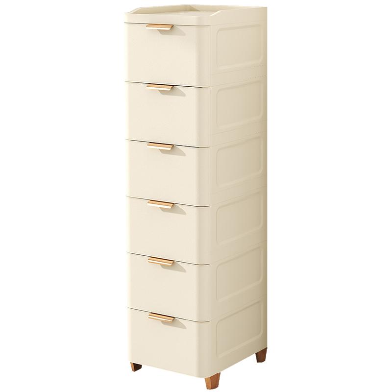 Drawer-Style Bedside Storage Cabinet, Thickened Plastic Gap Organizer, Bedroom Compact Organizer for Small Spaces Storage Unit