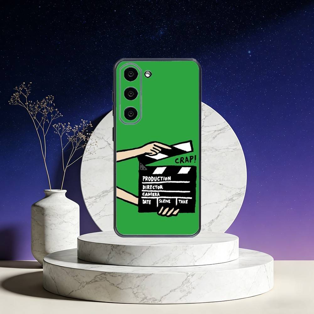 Movie Clapperboard Clapper Board Phone Case For Samsung Galaxy A73,A72,A71,A70,A53,A52,A51,Others Soft Black Cover