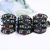 Cross-Border Hot-Selling Beaded 12 Zodiac Leather Bracelets, Popular Couple Gifts, Luminous Twelve Zodiac Starry Sky Bracelets