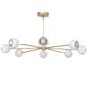 8 Light Modern Raw Brass Chandelier Light Fixture Ceiling Fixture Italian Light