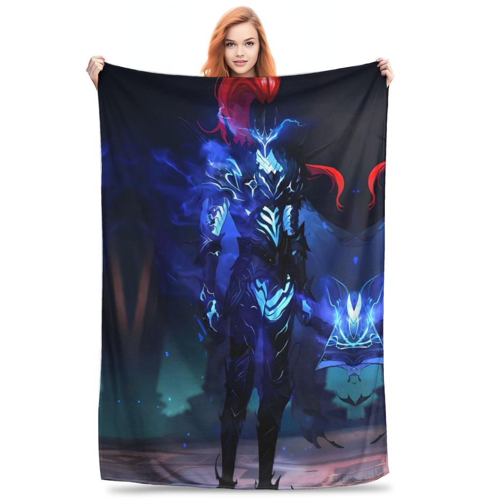 Solo S-ung Jin-woo Leveling Blankets Anime Solo Leveling Plush Vintage Breathable Throw Blankets for Home Winter