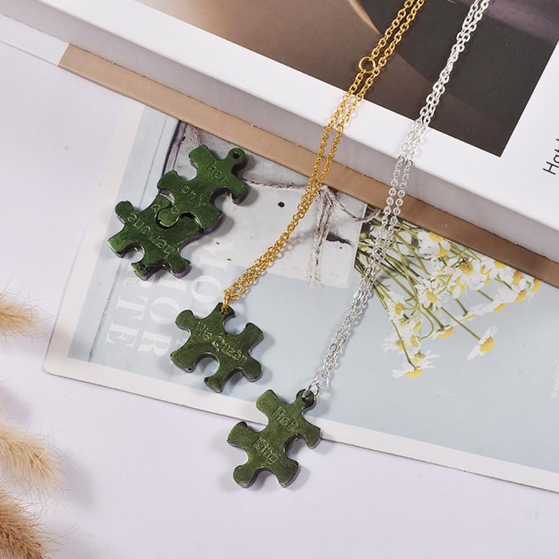 Aromatherapy Tablets Silicone Mold Puzzle Shape Resin Mold Keychain Charm Epoxy Casting Mold Rectangle Tags Molds DIY