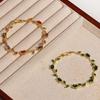 Colorful Leaf Cubic Zirconia Cz Crystal Bridal Bridesmaid Wedding Jewelry Bracelets Gift For Women Mom On Wedding Day