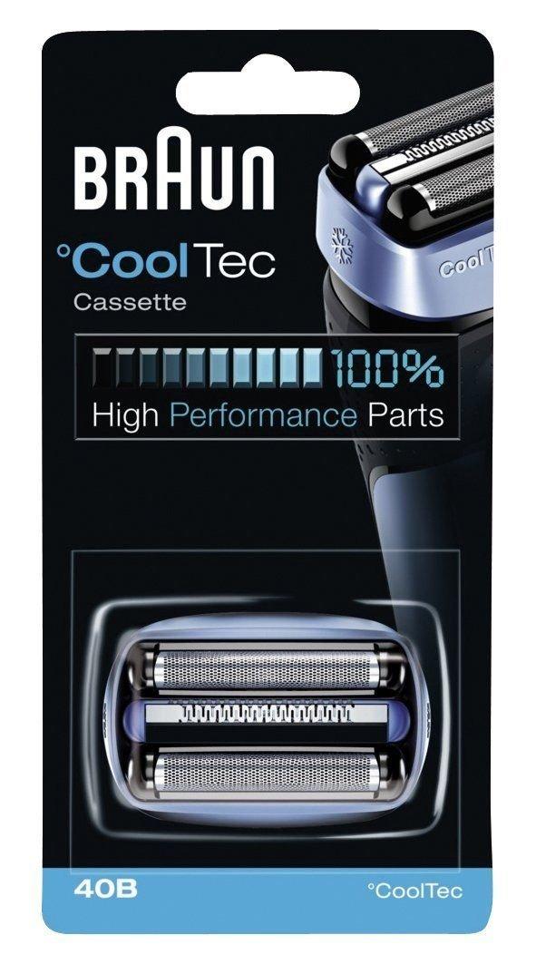 

BRAUN 40B CoolTec Cassette Foil Cutter Мужская бритва, сменная бритва [товар]