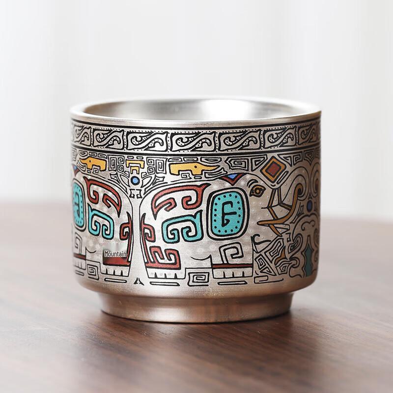Chaxun Silver-Glazed Ceramic Master Tea Cup