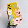 For Oppo Reno7 Z 5G Case Reno 7 8 Lite Bear Cartoon Frog Soft Silicone Phone Case For Oppo Reno 7Z 8Z Reno7Z 5G Back Cover Capa