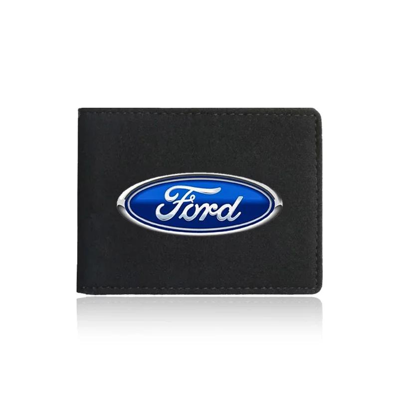 Car Sticker 2026 1Pcs Portable Car Driver License Holder PU Leather Card Bag For Ford Raptor Fiesta Focus 2 3 4 Mondeo Ecosport