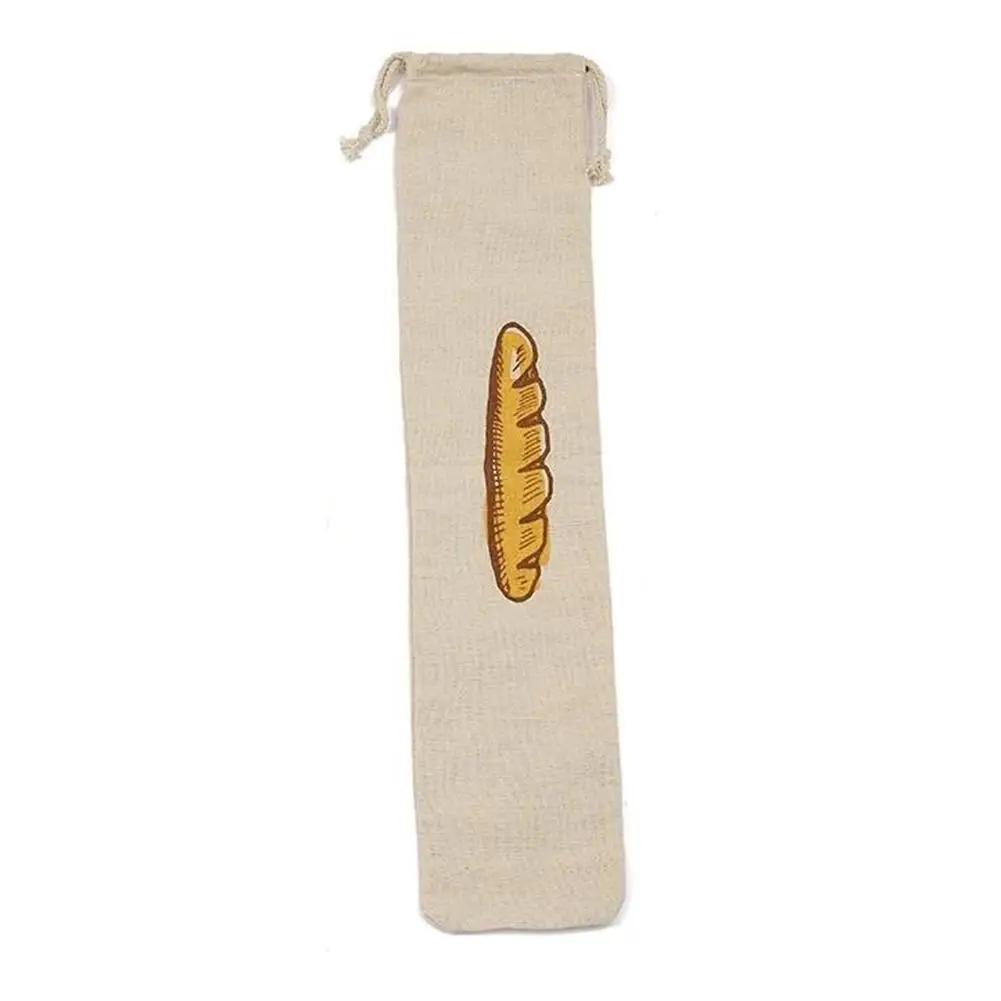 Reusable Drawstring Linen Bread Bags Large Washable Storage Food Accessories Home Unbleached Kitchen Organizer