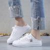 Spring Summer Women Canvas Shoes Flat Sneakers Women Casual Shoes Low Upper Lace Up White Shoes 35-41