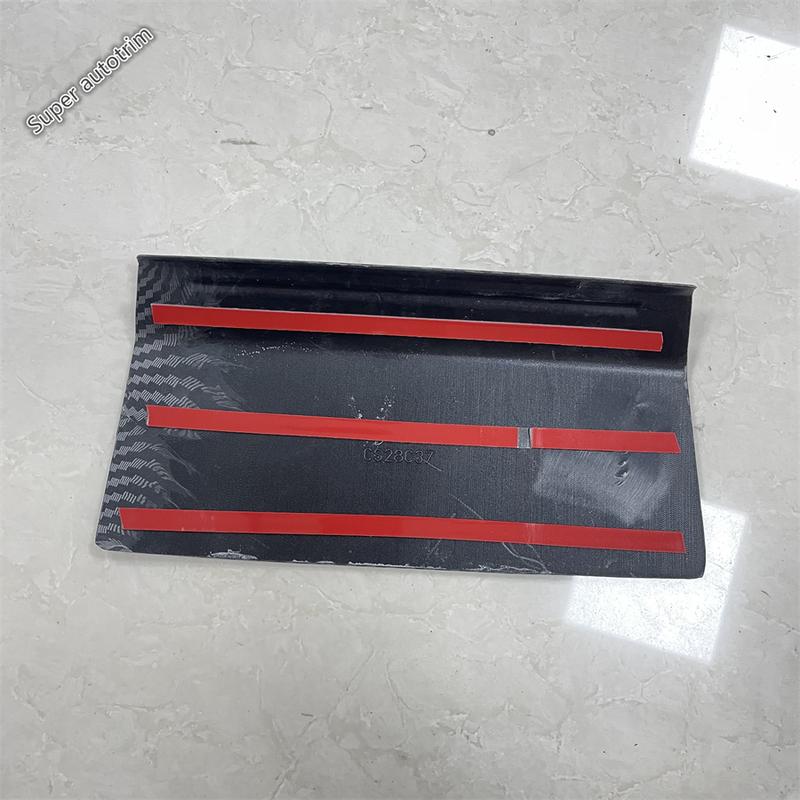 Central Cigarette Lighter Panel Cover Decorative Stickers Trim For Peugeot 208 - 2025 ABS Carbon Fiber Accessories Interior