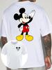 25-26 Summer Disney Authorized Brand Mickey Unisex Retro Comfortable Fashion Cotton T-Shirt Casual Cotton Short Sleeve Trend Top