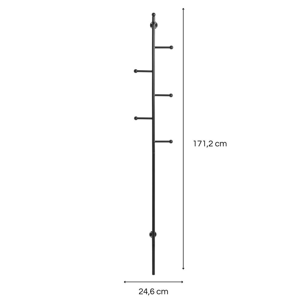 Ścienny Wieszak Na Ubrania 171,2 Cm