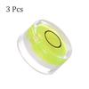 Kozelo 3-Pack Small Round Bubble Levels, 19mm Diameter, 10mm Thick, Mini Round RV Leveling Tool for Travel Trailer Turntable Camera, Lime