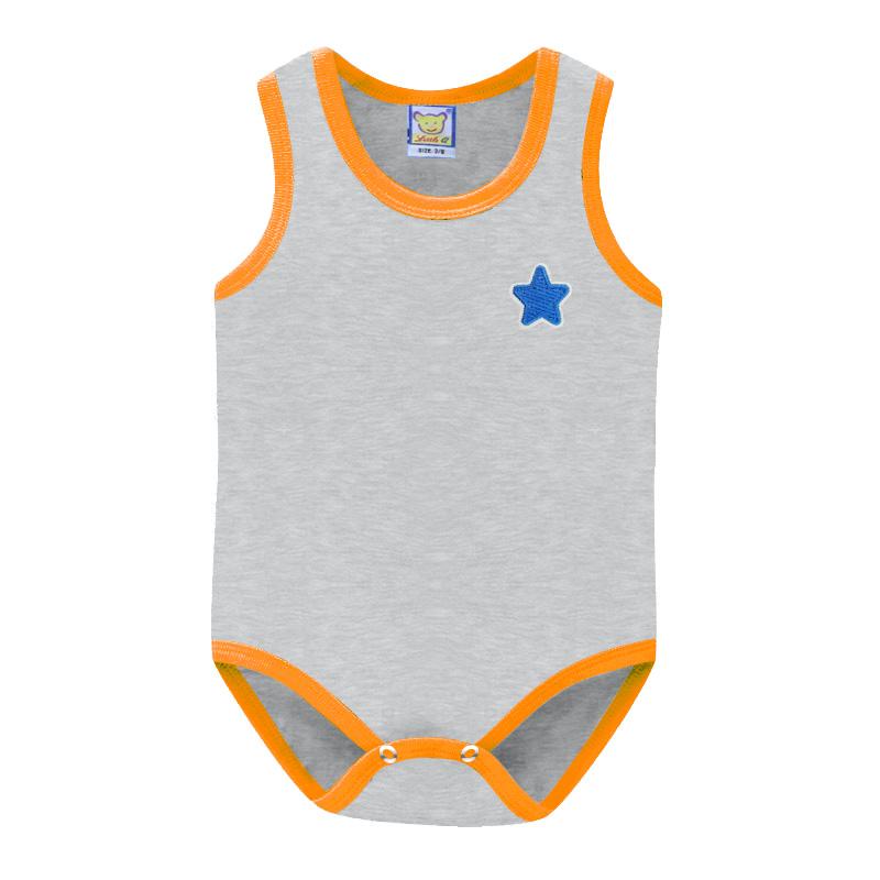 

Одежда для мальчиков 100% хлопок боди детские летние комбинезоны для девочек без рукавов одежда 12M 9/12 оранжевый