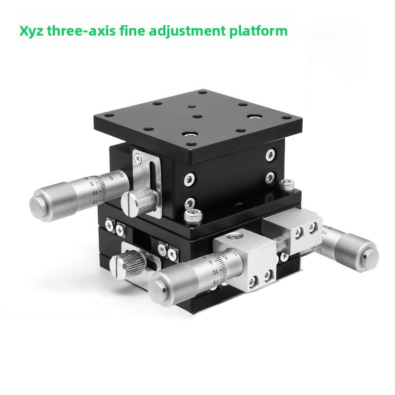 XYZ60-LM LD40/60/80/90/125-RM XYZ Axis 40*40mm 60*60mm Trimming Station Manual Displacement Platform Linear Stage Sliding Table