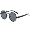 Metal Round Steampunk Rimless Sunglasses Women  Fashion Brand Designer Vintage Elastic Sun Glasses For Men Lentes