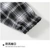 Herren Reißverschlusstasche Karo Streifen Kontrast Langarm Rollkragen Strickjacke Mode Oberteil