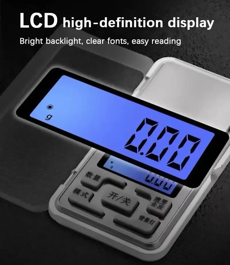 

300 г/500 г x 0,01 г/0,1 г ювелирные весы высокоточные карманные весы золотые бриллиантовые ювелирные весы электронные весы инструмент