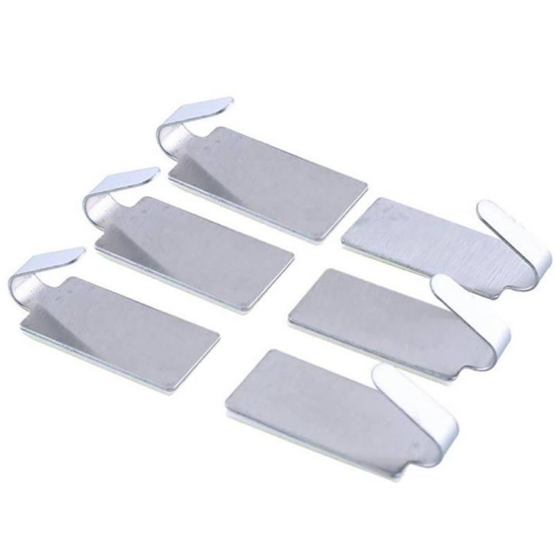 6Pcs Stainless Steel Self Adhesive Rustproof Multi-function Hanger Towel Hooks for Bathroom Kitchen